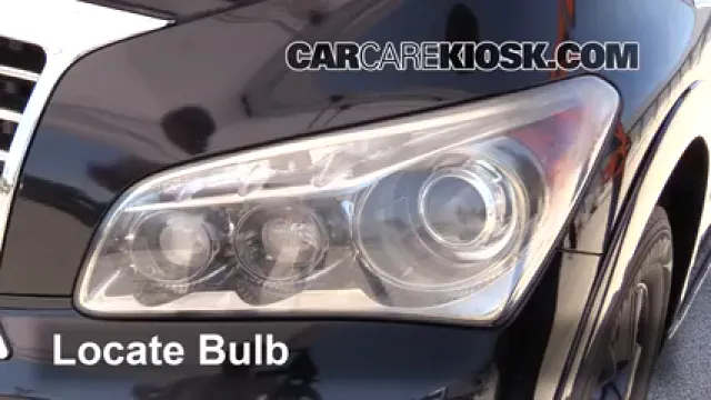 2011 Infiniti QX56 5.6L V8 Luces Luz de carretera (reemplazar foco) 